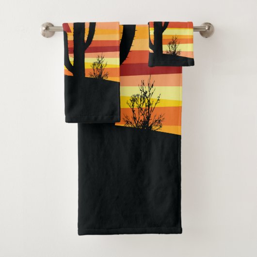 Geometrische woestijnzon bad handdoek (Insitu)