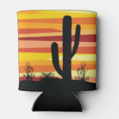 Geometrische woestijnzon blikjeskoeler (Achterkant)