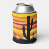 Geometrische woestijnzon blikjeskoeler (Blikje Achterkant)