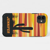 Geometrische woestijnzon Case-Mate iPhone case (Achterkant (horizontaal))
