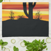 Geometrische woestijnzon theedoek (Gevouwen)