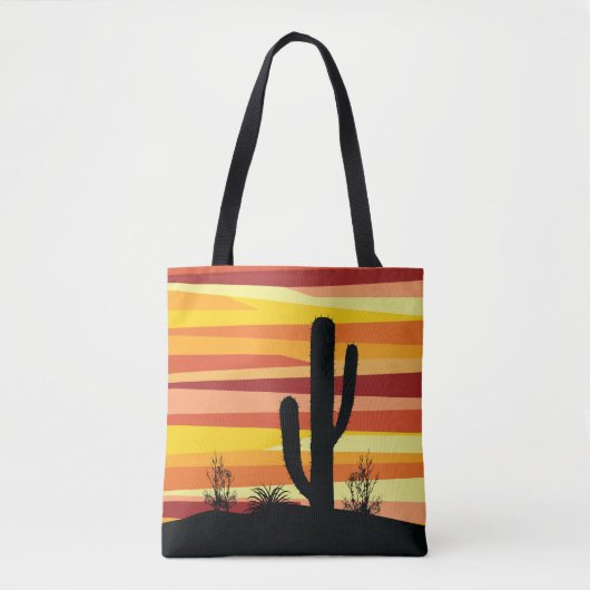 Geometrische woestijnzon tote bag (Voorkant)