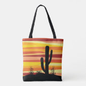 Geometrische woestijnzon tote bag (Achterkant)