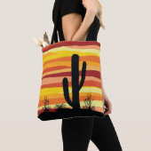 Geometrische woestijnzon tote bag (Dichtbij)