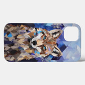 Geometrische Wolf Berg Case-Mate iPhone Case (Achterkant (horizontaal))