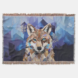 Geometrische Wolf Berg Deken