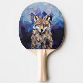 Geometrische Wolf Berg Tafeltennisbatje (Voorkant)