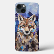 Geometrische Wolf Mountain Blanket