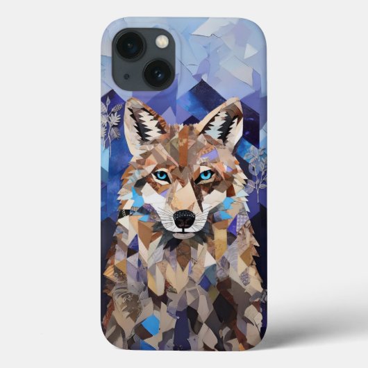 Geometrische Wolf Mountain Blanket Case-Mate iPhone Case (Achterkant)