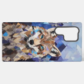 Geometrische Wolf Mountain Blanket Samsung Galaxy Hoesje (Achterkant horizontaal)