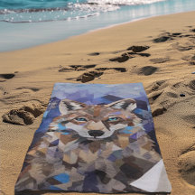 Geometrische Wolf Mountain Blanket