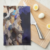 Geometrische Wolf Mountain Blanket Theedoek (Quarter Fold)