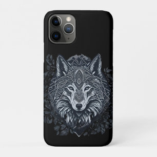 Geometrische Wolf Stam Noordse Kunst Case-Mate iPhone Case