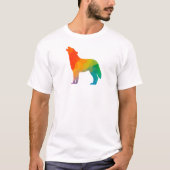 Geometrische wolf T-Shirt (Voorkant)