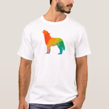 Geometrische wolf T-Shirt