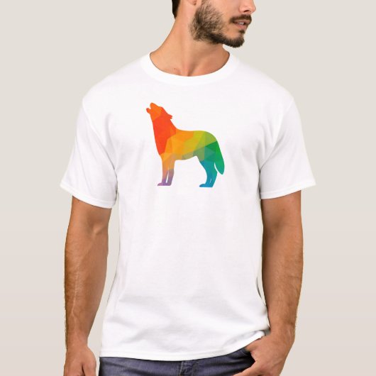 Geometrische wolf T-Shirt (Voorkant)