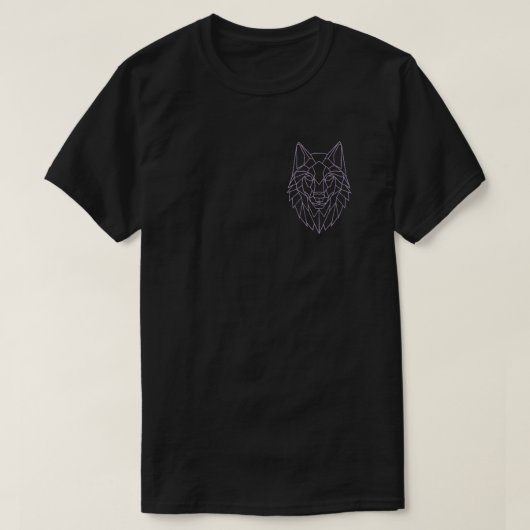 Geometrische wolf t-shirt (Design voorkant)