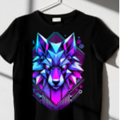geometrische wolf t-shirt