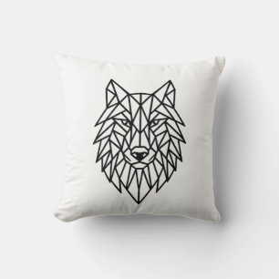 Geometrische wolfkussen kussen