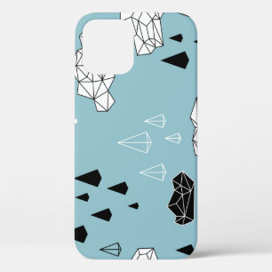Geometrische wolken en regen, naadloos patroon. Case-Mate iPhone case