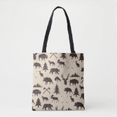 Geometrische Woodlanddieren | Dierlijke Canvas tas (Voorkant)