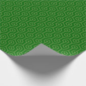 Geometrische wrap Honeycomb IT Green Cadeaupapier (Hoek)