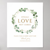 Geometrische Wreath Covid19 Sanitizer Sanitizing S Poster (Voorkant)