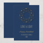 Geometrische Wreath Feestdagenkaart (Voorkant / Achterkant)