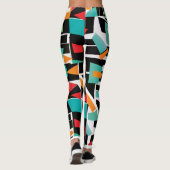 Geometrische Yoga-Leggings Leggings (Achterkant)