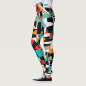 Geometrische Yoga-Leggings Leggings (Links)