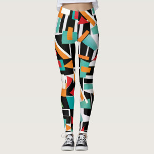 Geometrische Yoga-Leggings Leggings