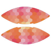 Geometrische zeshoekige vormen Roze geel American Football (Panelen)