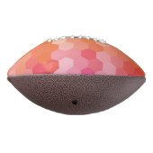 Geometrische zeshoekige vormen Roze geel American Football (Gedraaid 270)