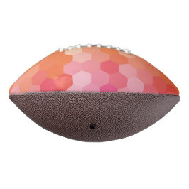 Geometrische zeshoekige vormen Roze geel American Football