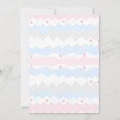 Geometrische zigzag Baby Deegwas esthetisch blanco Kaart (Voorkant)