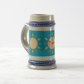 Geometrische zon Cirkel Thunder_Cove Bierpul (Voorkant links)