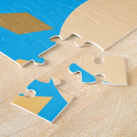 Geometrische zon Cirkel Thunder_Cove Legpuzzel (Zijkant)