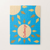 Geometrische zon Cirkel Thunder_Cove Legpuzzel (Verticaal)