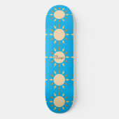 Geometrische zon Cirkel Thunder_Cove Persoonlijk Skateboard (Voorkant)