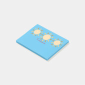 Geometrische zon Cirkel Thunder_Cove Post-it® Notes (Schuin)
