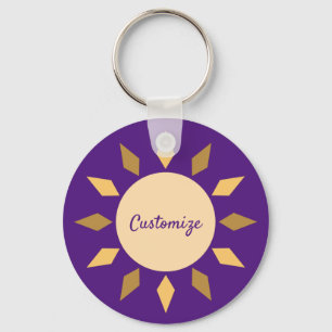 Geometrische zon Cirkel Thunder_Cove Sleutelhanger