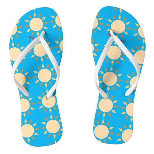 Geometrische zon Cirkel Thunder_Cove Teenslippers (Voetbed)