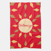 Geometrische zon Cirkel Thunder_Cove Theedoek (Verticaal)