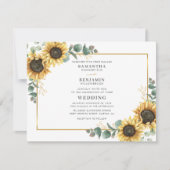 Geometrische zonnebloem Eucalyptus Weddenschap (Voorkant)