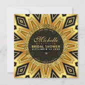 Geometrische zonnebloem Vrijgezellenfeest Circle I Kaart (Voorkant)