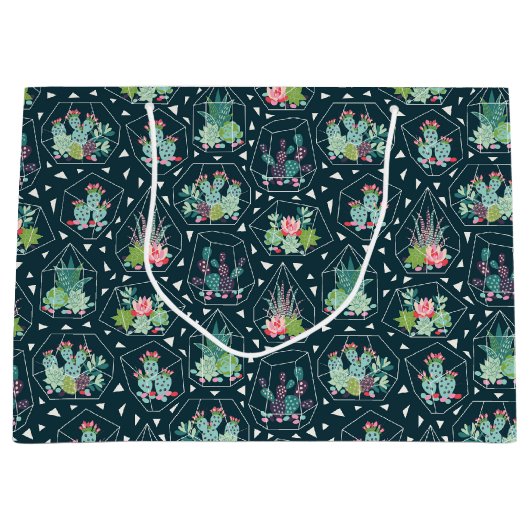 Geometrische zuiger groot cadeauzakje (Voorkant)