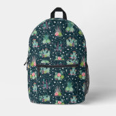 Geometrische zuiger patroon bedrukte rugzak (Voorkant)