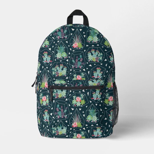 Geometrische zuiger patroon bedrukte rugzak (Voorkant)