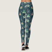 Geometrische zuiger patroon leggings (Achterkant)