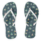 Geometrische zuiger patroon teenslippers (Voetbed)